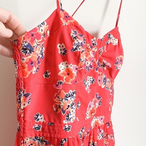 American Eagle Red Floral Mini Dress Y2K - Picture 6 of 9